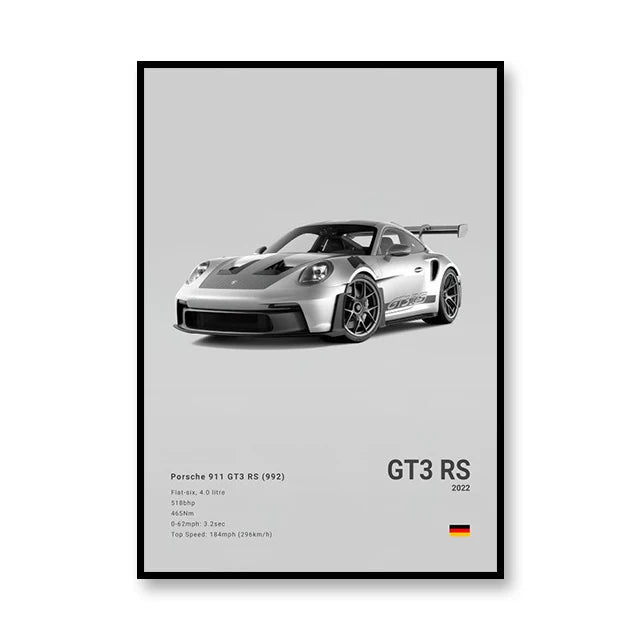 Famous Brand Cars SVJ GT3RS G80M3C Canvas Wall Art Print Poster 918 M5CS MSCSL Decorative Mural Home Decor Gift Unframed